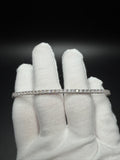 8" Silver 5ctw VS/VVS Lab Diamond Tennis Bracelet 3mm 12.0g