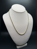 20" 14k Yellow Gold Franco 3mm 28.3g