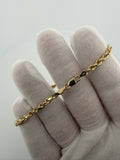 7.5" 14K Yellow Gold Rope 3.5mm 8.6g