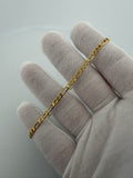 8" 14K Yellow Gold Figaro 3.5mm 3.4g