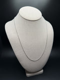 22" 14K White Gold Herme$ 2mm 4.82g