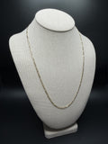 22 inch 2.5mm Figaro chain in 14K yellow gold, 5.22g, view 4 - Ott Family Jewelry