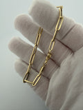 7.5" 14K Yellow Gold Paperclip 4.5mm 4.04g