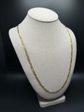26" 14K Yellow Gold Figaro 4mm 15.0g