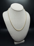 20 inch 3mm rope chain in 14K yellow gold, 3.7g, view 4 - Ott Family Jewelry