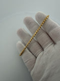 8" 14K Yellow Gold Rounded Box 3.5mm 5.8g