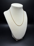 16 inch 2mm foxtail Franco chain in 14K yellow gold, 4.1g, view 4 - Ott Family Jewelry