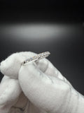 Size 7 14k White Gold 1/2ctw E-F VS/VVS Lab Diamond Half Eternity Band 1.9g