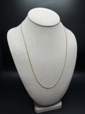 22 inch 1.75mm Cuban link chain in 14K yellow gold, 4.7g, view 4 - Ott Family Jewelry