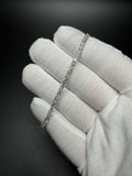 7" 14k White Gold 6.04ctw E-F VS Lab Diamond Tennis Bracelet EGL Certified 3.2mm 6.2g