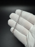 7" 14k White Gold 4.04ctw E-F VS Lab Diamond Tennis Bracelet EGL Certified 2.8mm 5.9g