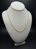 20" 14K Yellow Gold Rolo Link 3mm 5.3g