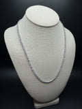 21" Silver 16ctw VS/VVS Lab Diamond Tennis Chain 3.4mm 21.3g