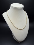 18" 14K Yellow Gold Rope Chain 2.5mm 3.34g