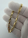 7.5" 14k Yellow Gold Herme$ Link 5mm 14.9g