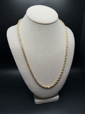 24" 14k Yellow Gold Rope 4.5mm 12.0g