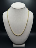 22" 14K Yellow Gold Franco 3mm 29.15g