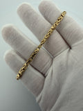 8" 14K Yellow Gold Byzantine 4.5mm 8.64g