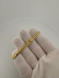 7 inch 5mm Cuban link bracelet in 14K yellow gold, 14.6g, view 4 - Ott Family Jewelry