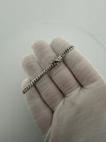 7" 14k White Gold Cuban 4mm 10.6g