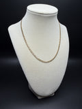 16" 14k Yellow Gold Diamond Cut Curb 3mm 4.7g
