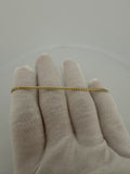 7.5" 2.5mm solid 10K yellow gold Cuban link bracelet, 3.2g – Ott Family Jewelry (4)