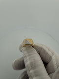 Size 7 14k Gold Two Tone Square Signet Ring 3.9g