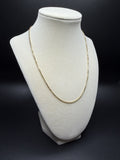 18" 14K Yellow Gold Box Chain 1.5mm 6.65g