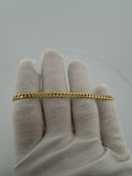 7.5" 14k Yellow Gold Cuban 4mm 10.05g