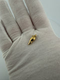 3/4" 14K Yellow Gold Italian Horn 3.5mm Bail 1.0g