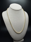 22" 14K Yellow Gold Franco Chain 4mm 39.62g