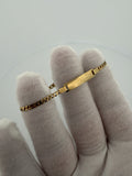 6" 14K Yellow Gold Curb Baby ID Bracelet 3mm 2.52g