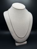 24 inch 2.5mm rope chain in 14K white gold, 11.7g, view 4 - Ott Family Jewelry