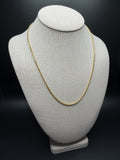 20" 14k Yellow Gold Wheat 2mm 4.2g