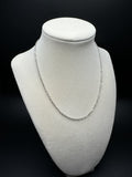 16" 14k White Gold Herme$ Link 2mm 4.83g