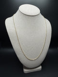 24 inch 2.5mm heavy fancy anchor chain in 14K yellow gold, 5.9g, view 4 - Ott Family Jewelry