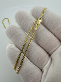 24" 10k Yellow Gold Cuban 2mm 6.22g