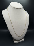 24" 14K Yellow Gold Herme$ 1.8mm 5.05g