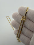 24" 14k Yellow Gold Cuban 3mm 17.93g