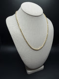 20" 14K Yellow Gold Rope 3.5mm 21.82g