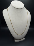 24" 14k Yellow Gold Cuban 2mm 8.9g
