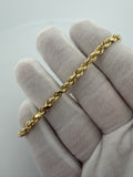 7.5" 14k Yellow Gold Rope 4.5mm 13.45g