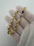 8" 14K Yellow Gold Rope 6mm 7.23g