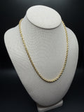 20" 14k Yellow Gold Rope 3.7mm 9.2g