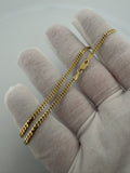 10" 2.5mm solid 14K yellow gold Cuban link anklet, 4.71g – Ott Family Jewelry (4)