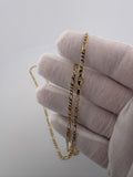 22" 14K Yellow Gold Figaro 2.5mm 5.05g