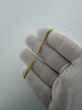 7" 14k Yellow Gold Cuban 3mm 5.72g