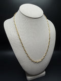 22" 14k Yellow Gold Paperclip 4mm 5.93g