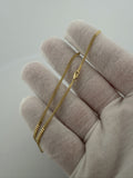 10" 1.75mm solid 14K yellow gold Cuban link anklet, 2.8g – Ott Family Jewelry (4)