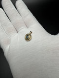 13mm 14K yellow gold round evil eye pendant, 1.1g – Ott Family Jewelry (4)